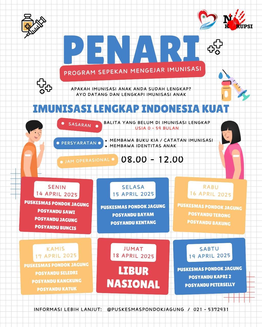 PENARI (Sepekan Mengejar Imunisasi)