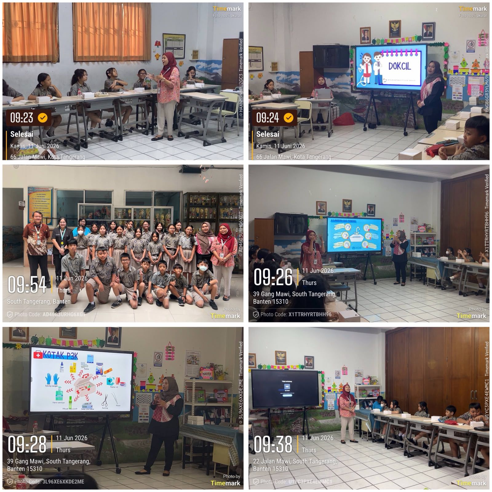 Petugas UPTD Puskesmas Pondok Jagung Lakukan Pembinaan 20 Dokter Kecil di SD JP Montessori, Siapkan Agen Perubahan PHBS Sekolah