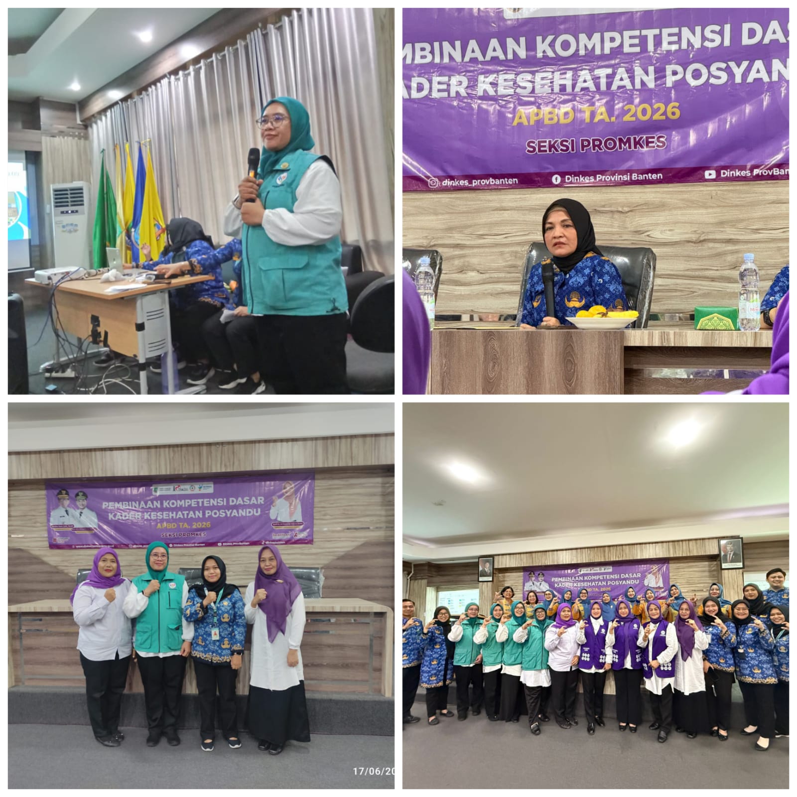Kepala Dinas Kesehatan Provinsi Banten Buka Pembinaan Kompetensi Kader 2026, Puskesmas Pondok Jagung Dampingi Lomba Posyandu Berprestasi
