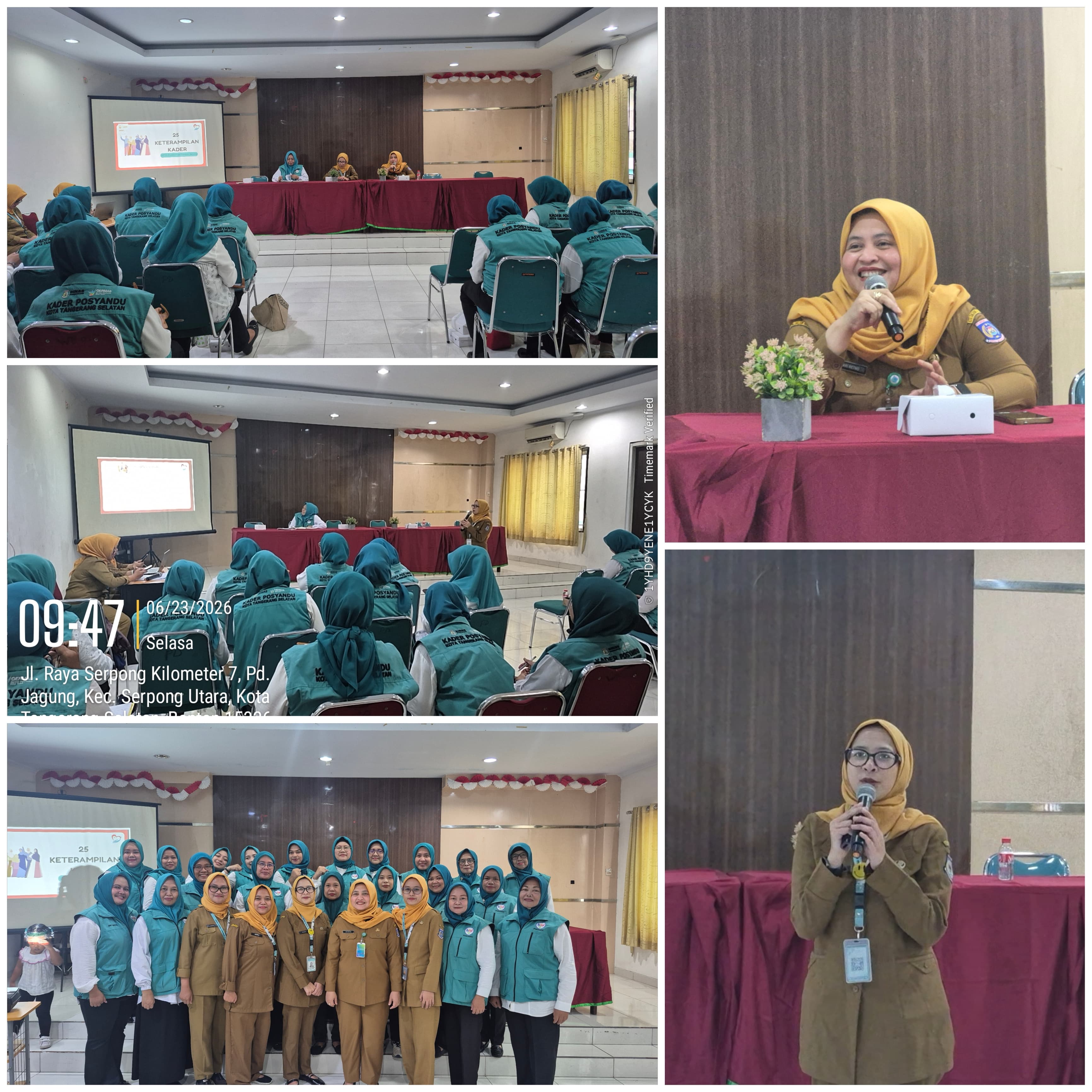 Kader Pilihan Ikuti Pembinaan 25 Keterampilan Dasar dan Posyandu 6 SPM di Kelurahan Pondok Jagung