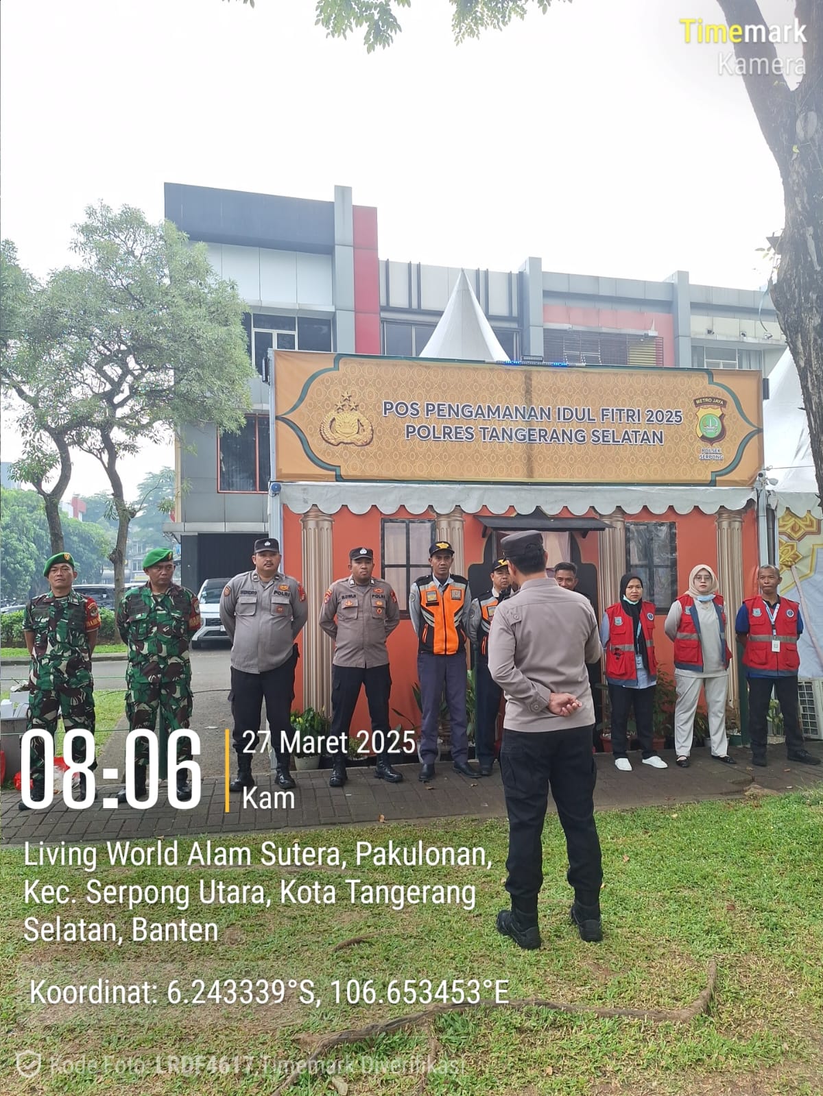 PKM Pondok Jagung Menjadi P3K di Pos Pengamanan Idul Fitri 2025