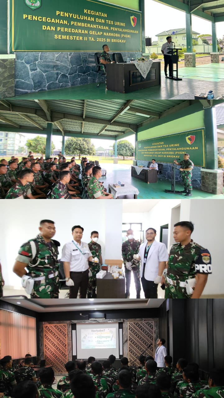 Bentengi Generasi Muda, Puskesmas Pondok Jagung Gelar Sosialisasi P4GN dan Tes Urin di Asrama Militer Brigkav