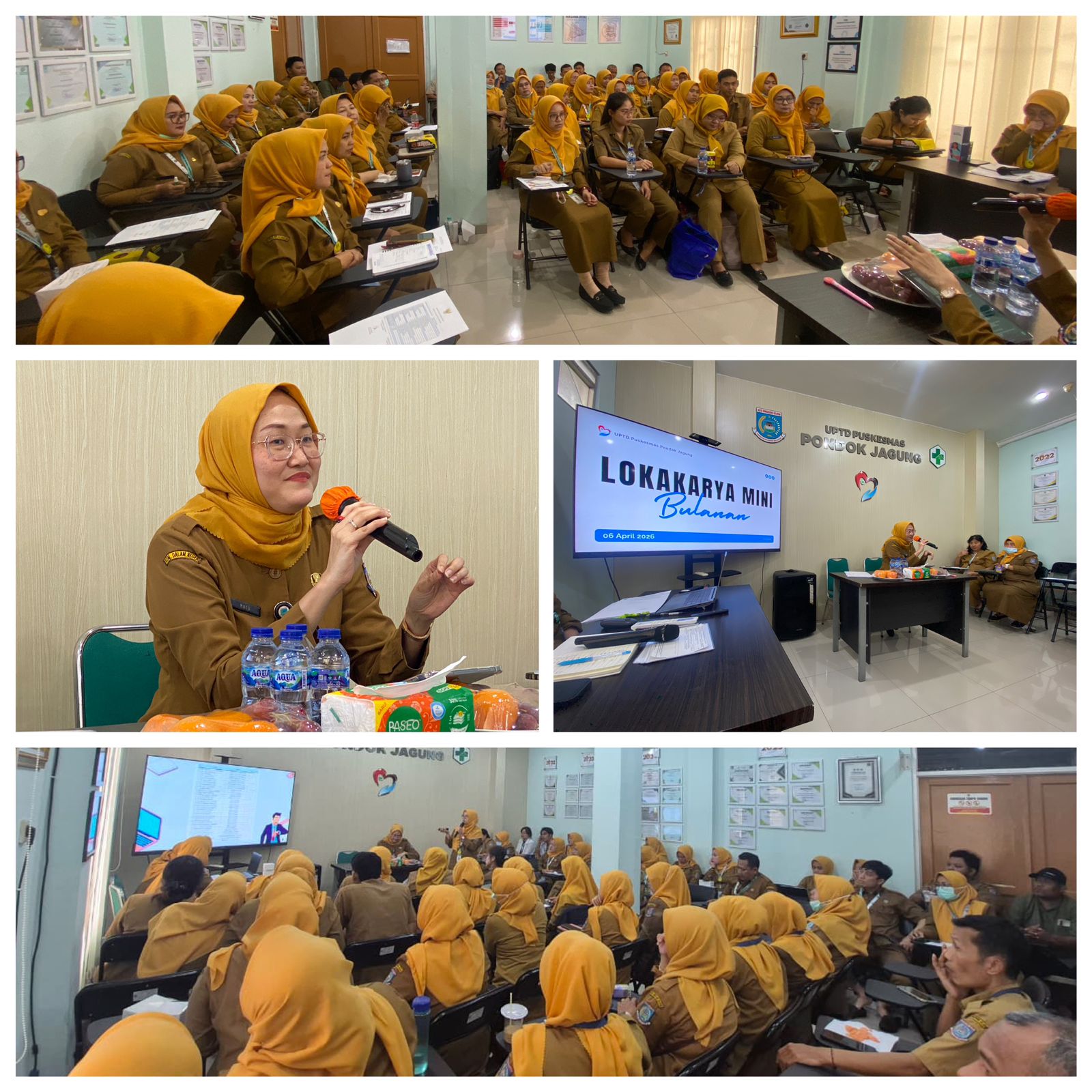 Evaluasi Kinerja dan Sinergi Layanan, UPTD Puskesmas Pondok Jagung Gelar Lokakarya Mini Bulanan April 2026